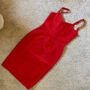 Red bandage dress